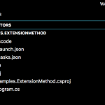 DotNet CLI Initial Console Program Folder Structure